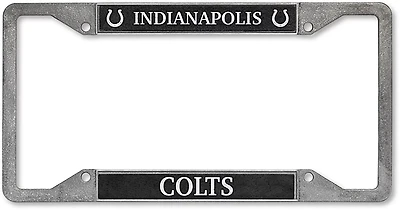 Rico Indianapolis Colts 4 Corner Pewter License Plate Frame