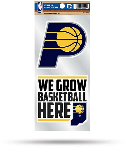 Rico Indiana Pacers Double Up Die Cut Sticker