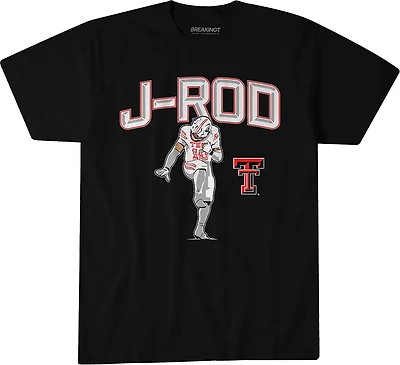 BreakingT Men's Texas Tech University Jacob Rodriguez J-Rod Pose Graphic T-shirt