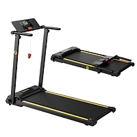 Urevo 2-in-1 Folding Walking Pad Treadmill