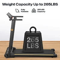 Urevo 2-in-1 Folding Walking Pad Treadmill