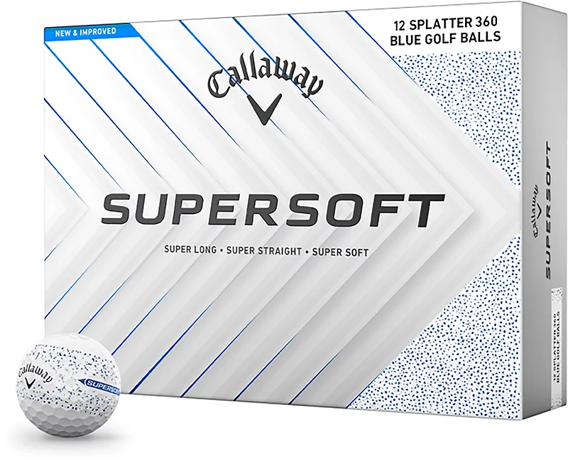 Callaway 2024 SuperSoft Splatter Golf Balls 12-Pack