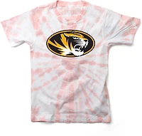 Wes & Willy Girls' Missouri Logo Circle Tie Dye T-shirt