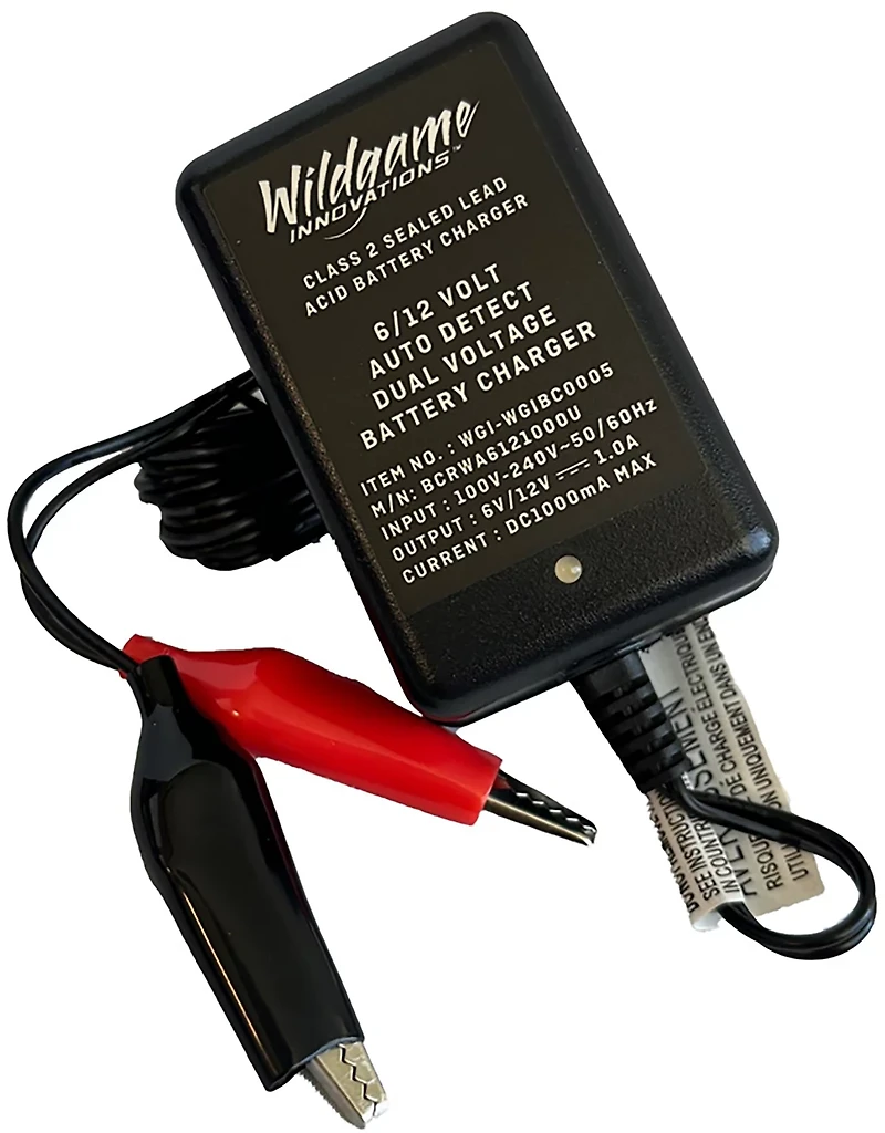 Wildgame Innovations Trophy Hunter™ Wildlife Feeders 6V and 12V Battery Charger