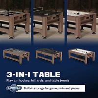 American Legend Windsor 84" 3-In-1 Swivel Table