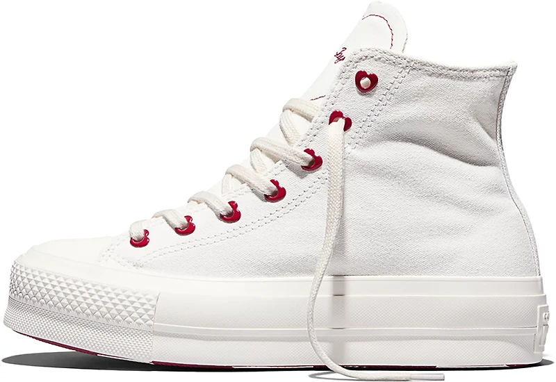 Converse Women’s Chuck Taylor All Star Hearts Hi Lift VDay Shoes