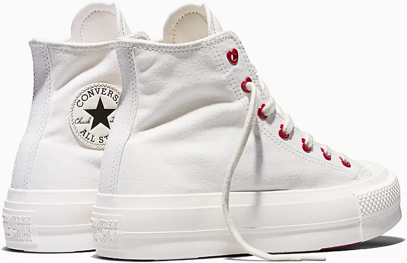 Converse Women’s Chuck Taylor All Star Hearts Hi Lift VDay Shoes