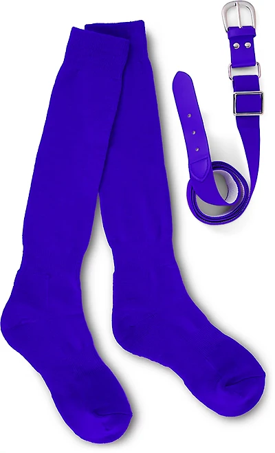 Sof Sole Youth Baseball Belt OTC Socks
