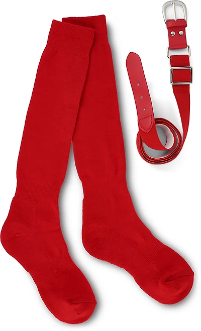 Sof Sole Youth Baseball Belt OTC Socks