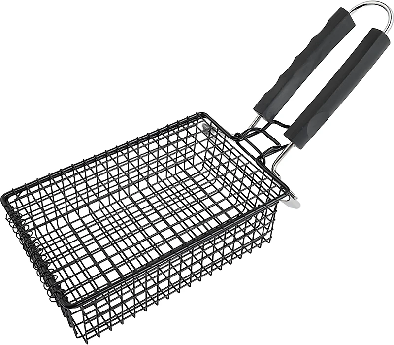 Mr. Bar-B-Q Grill/Flip Basket With Removable Handle
