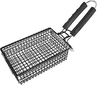 Mr. Bar-B-Q Grill/Flip Basket With Removable Handle