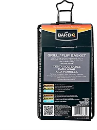 Mr. Bar-B-Q Grill/Flip Basket With Removable Handle