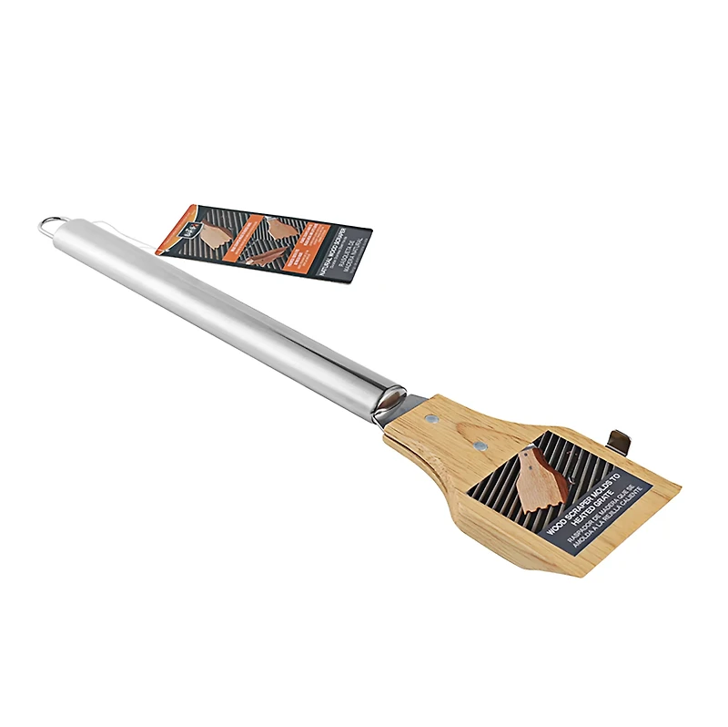 Mr. Bar-B-Q Wood Scraper With Stainless Steel Handle