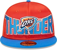 New Era Men's OKC Thunder Satin Blue 59FIFTY Cap
