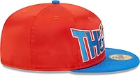 New Era Men's OKC Thunder Satin Blue 59FIFTY Cap