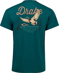Drake Men's Waterfowl Drawn Flying Mallard Graphic T-shirt