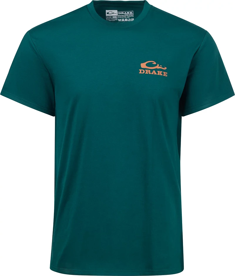 Drake Men's Waterfowl Drawn Flying Mallard Graphic T-shirt