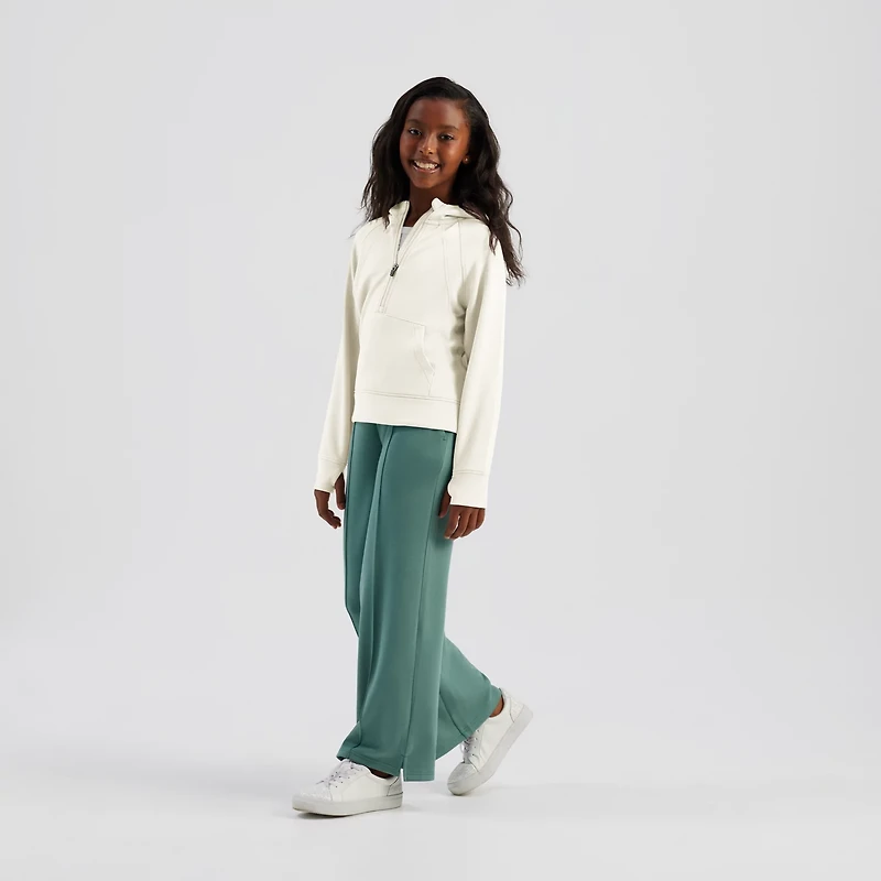 Freely Girls' Sandwashed Lux 1/2-Zip Hoodie