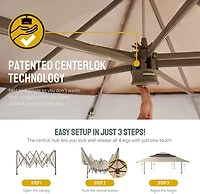 Mosaic 13 ft x 13 ft Triple Pagoda Gazebo Canopy