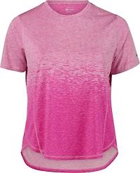 BCG Women's Plus Ombre Crew Short Sleeve T-shirt