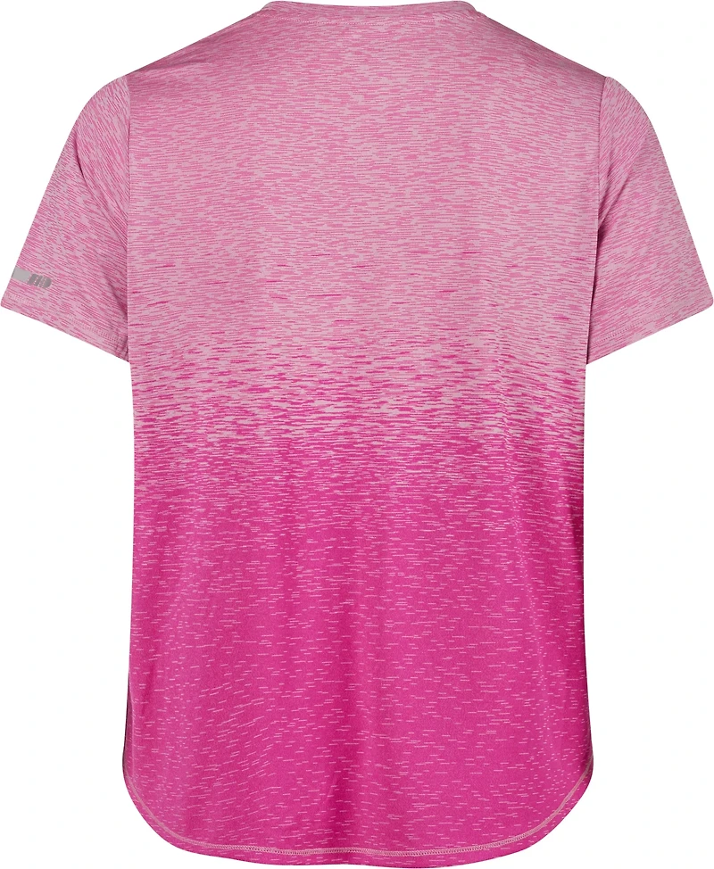 BCG Women's Plus Ombre Crew Short Sleeve T-shirt