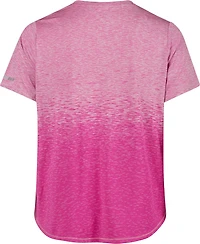 BCG Women's Plus Ombre Crew Short Sleeve T-shirt