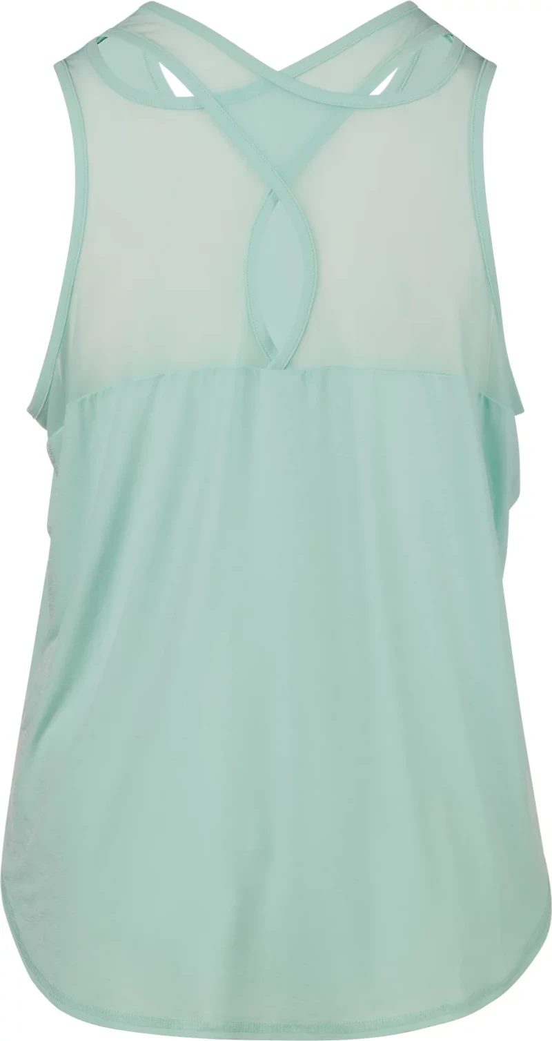 BCG Women's Plus Infinity Mesh Back Tank Top
