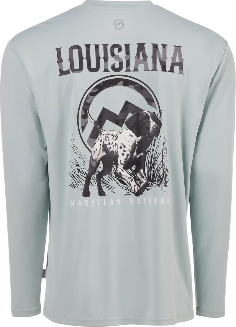 Magellan Outdoors Men's Local State Louisiana Graphic Crew Long Sleeve T-shirt