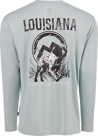 Magellan Outdoors Men's Local State Louisiana Graphic Crew Long Sleeve T-shirt