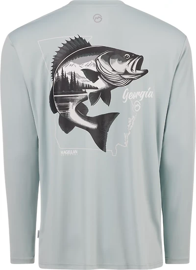 Magellan Outdoors Men's Local State Georgia Graphic Crew Long Sleeve T-shirt