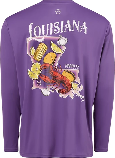 Magellan Outdoors Men's Local State Louisiana Graphic Crew Long Sleeve T-shirt