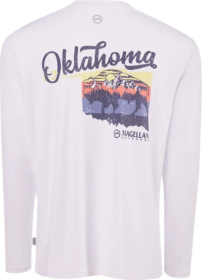Magellan Outdoors Men's Local State Oklahoma Graphic Crew Long Sleeve T-shirt
