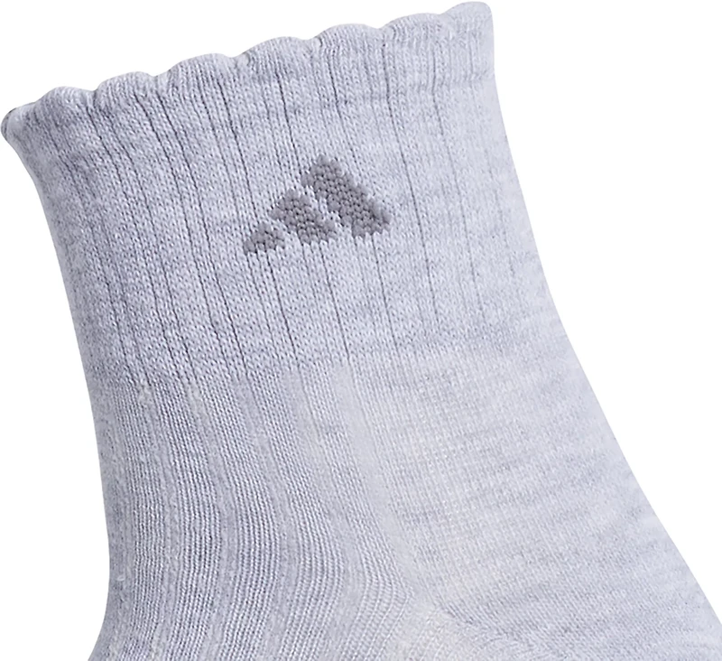 adidas Sport Scalloped Quarter Socks 3-Pack