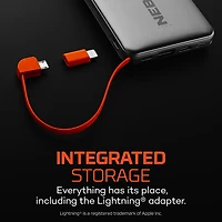 NEBO 10k Power Bank With Integrated Cables