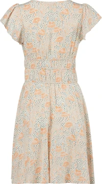 Wrangler Women's Yellow Floral Tiered Dress