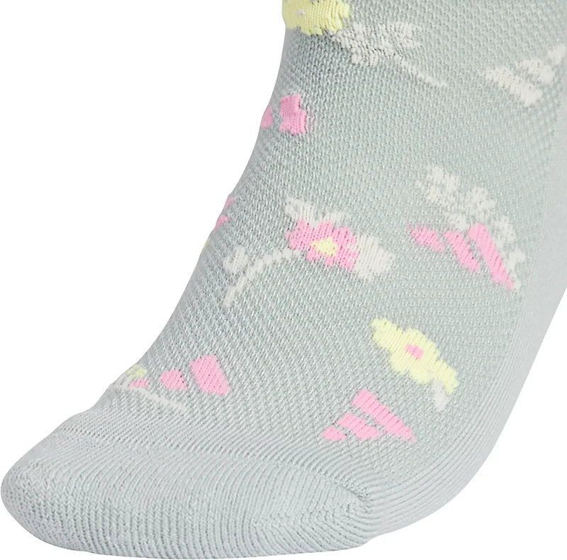 adidas Girls' Cushioned Graphic Quarter Socks 6-Pack