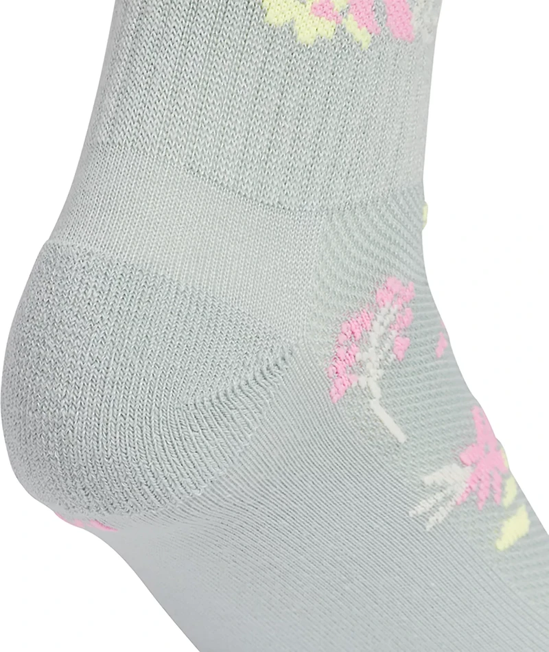 adidas Girls' Cushioned Graphic Quarter Socks 6-Pack