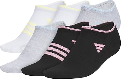adidas Girls' Superlite 3.0 No Show Socks 6-Pack