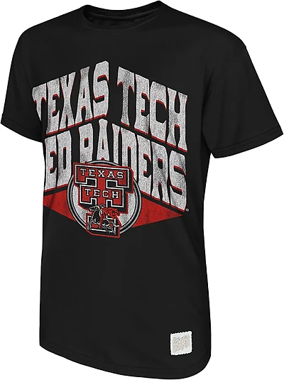 Retro Brand Men's Texas Tech University School Over Circle Logo Graphic T-shirt
