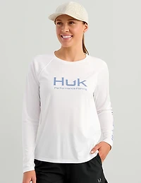 HUK Women's PURSUIT LS CREW