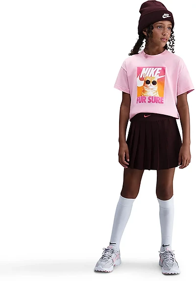 Nike Girls' Sportswear Photo Cute Animal Graphic T-shirt