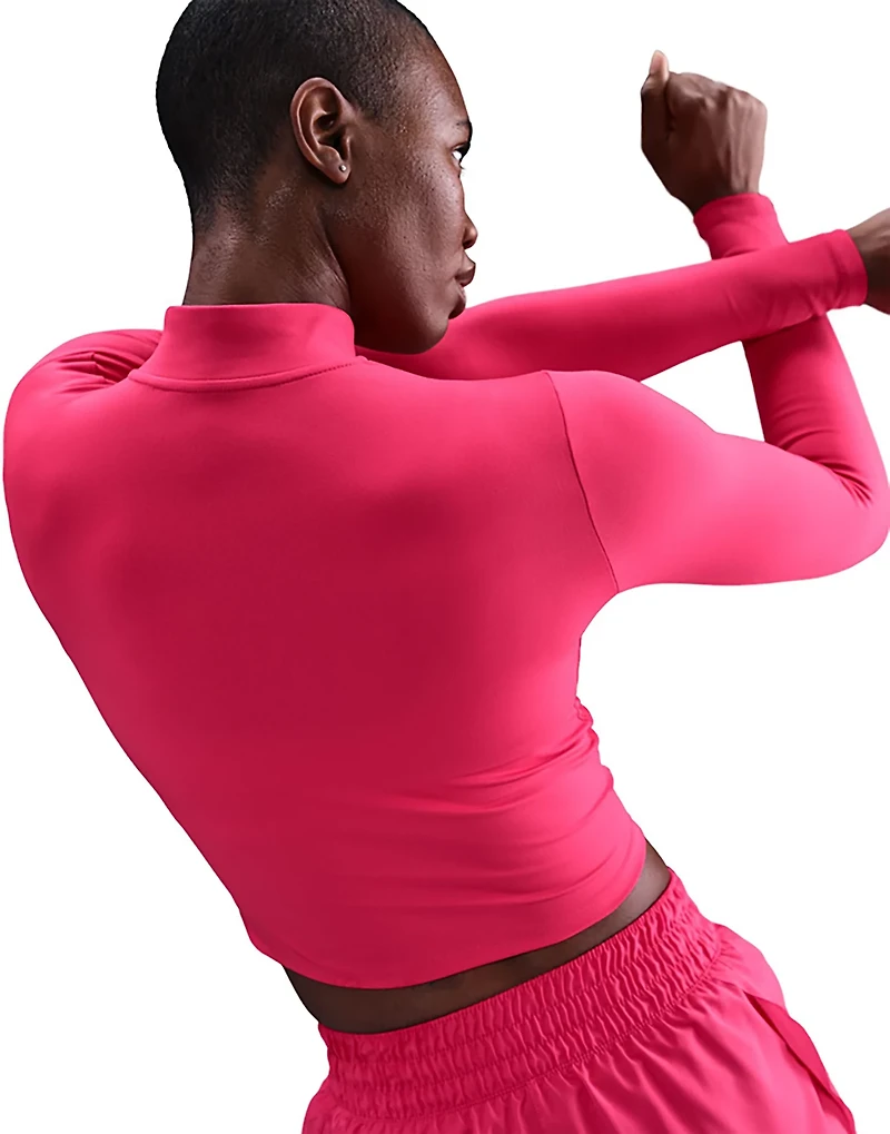 Nike Women's One Fitted Dri-FIT 1/4-Zip Midlayer Top