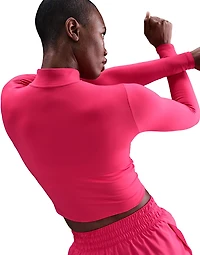 Nike Women's One Fitted Dri-FIT 1/4-Zip Midlayer Top