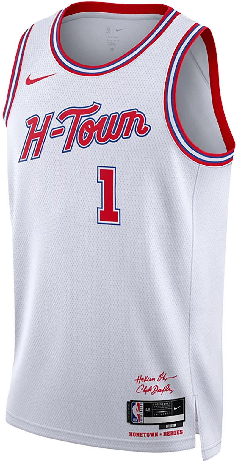 Nike Men's Houston Rockets City Edition 2023/24 Amen Thompson #10 Swingman Jersey