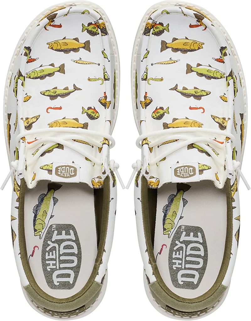 HEYDUDE Men's Wally Fish Lure Freshwater Slip-On Shoes
