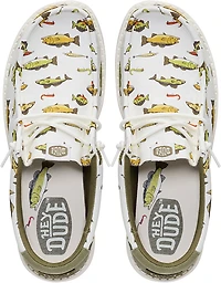 HEYDUDE Men's Wally Fish Lure Freshwater Slip-On Shoes