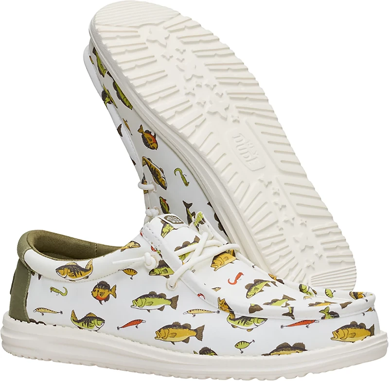 HEYDUDE Men's Wally Fish Lure Freshwater Slip-On Shoes