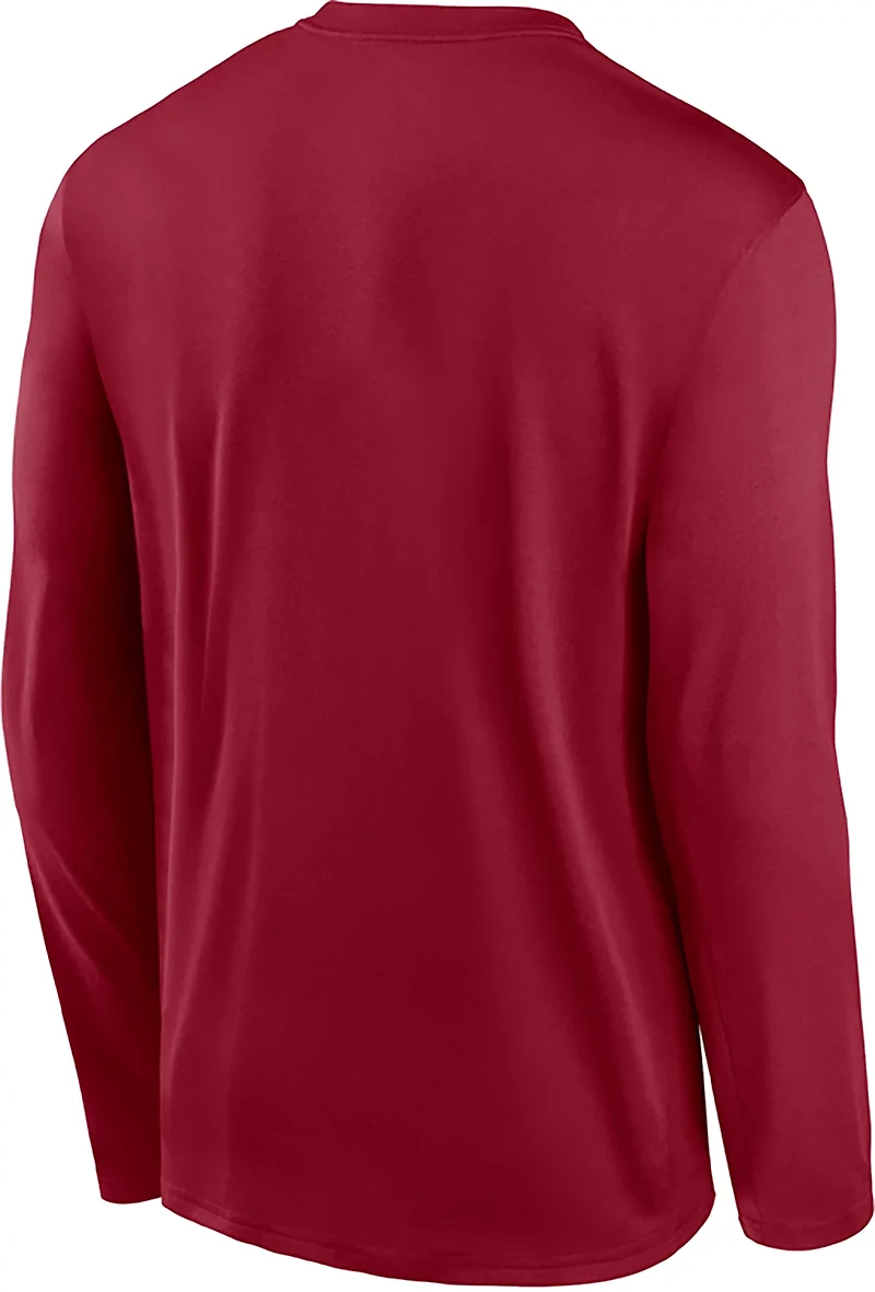 Jordan Men's University of Oklahoma Primary Logo DF Legend Long Sleeve Graphic T-shirt
