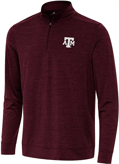 Antigua Men's Texas A&M University Primary Logo Bright 1/4-Zip Top