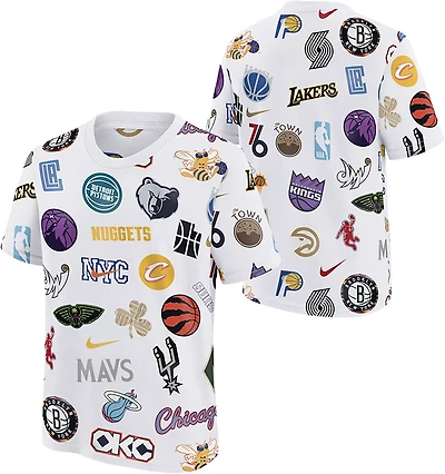 Nike Youth's NBA Team 31 All Over Print Short Sleeve T-shirt